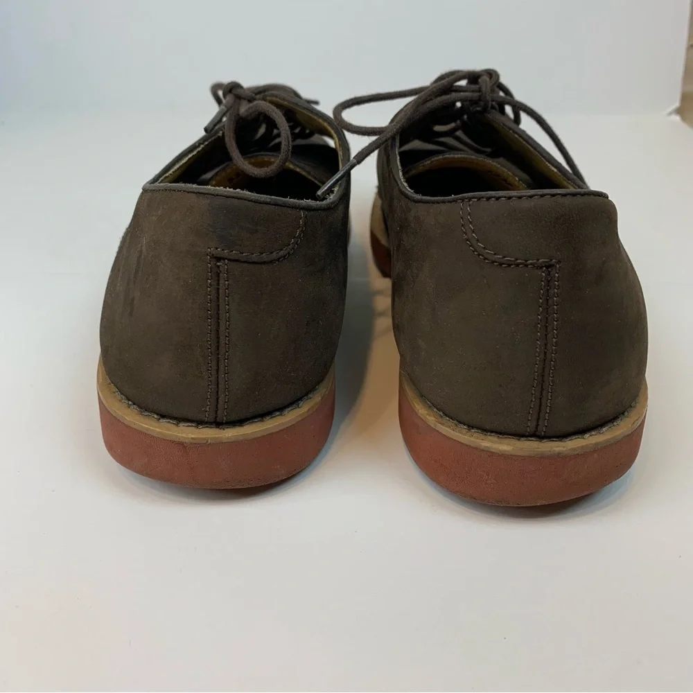 Brooks Brothers Mens Dress Shoes Brown Suede Oxford Lace Up Round Toe- 9.5 D